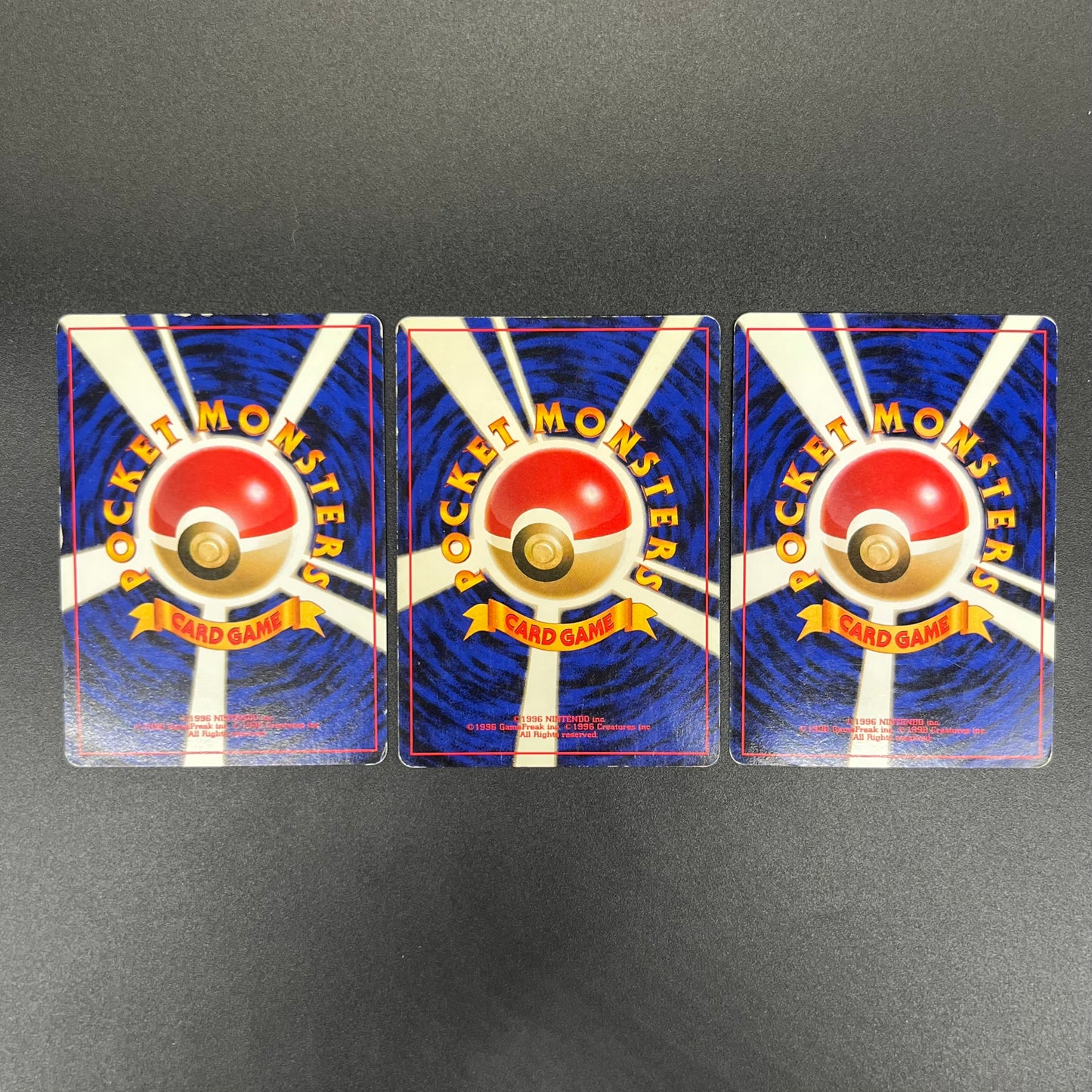 Zapdos Moltres Articuno Fossil Holo Old Back Pokémon Card