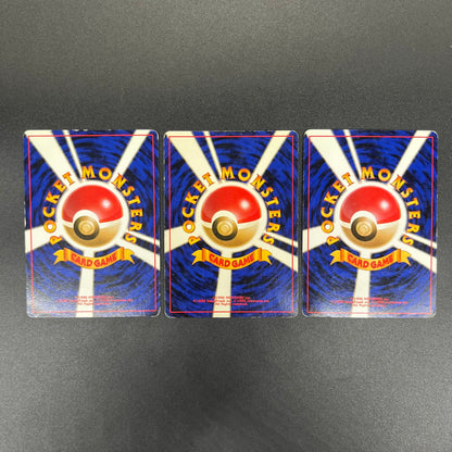 Zapdos Moltres Articuno Fossil Holo Old Back Pokémon Card