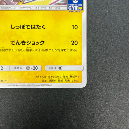 Pikachu 214/SM-P Promo Card Gym pack Japanese Pokemon Card