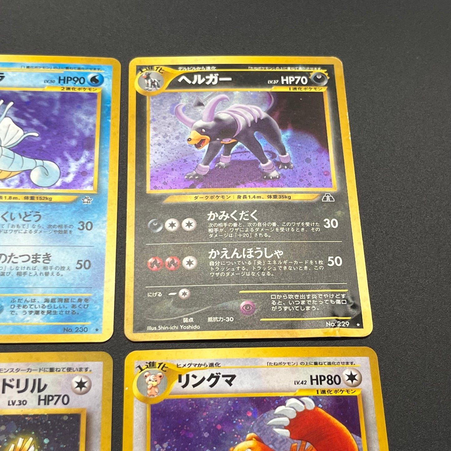 Gyarados Houndoom etc 14set Holo Old Back Pokémon Card