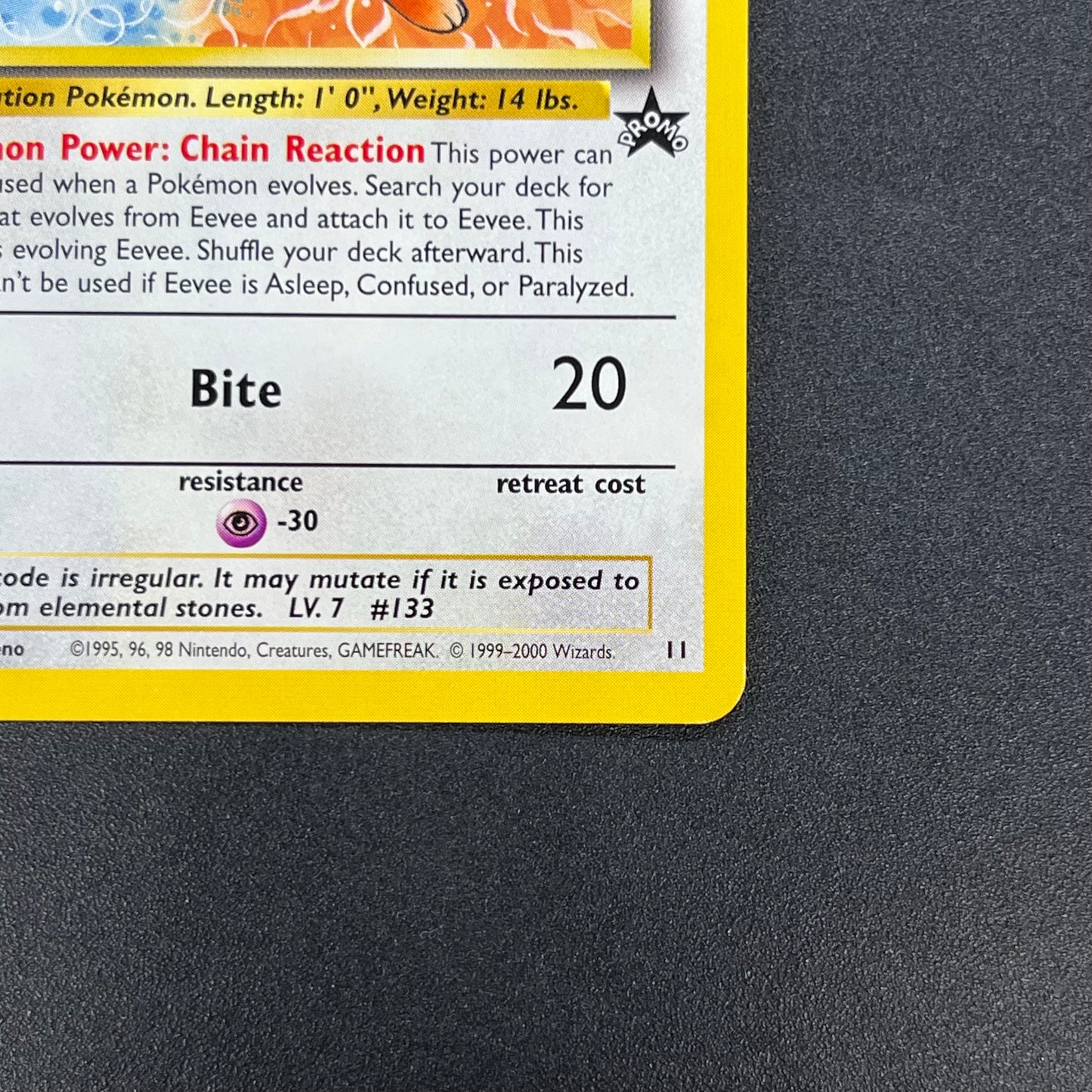 Eevee 11 JR Stamp Rally Promo 2000 Pokémon Card