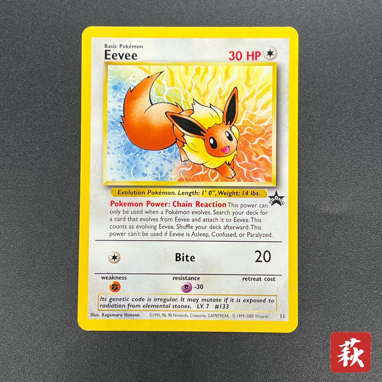 Eevee 11 JR Stamp Rally Promo 2000 Pokémon Card