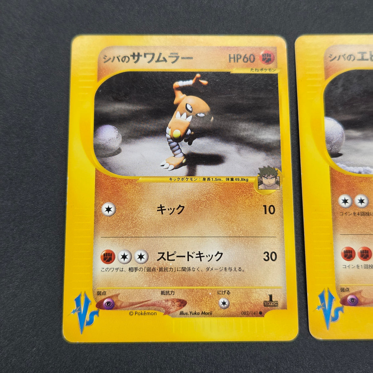 Bruno's Hitmonlee Ursaring Hitmonchan 3set VS Pokémon Card