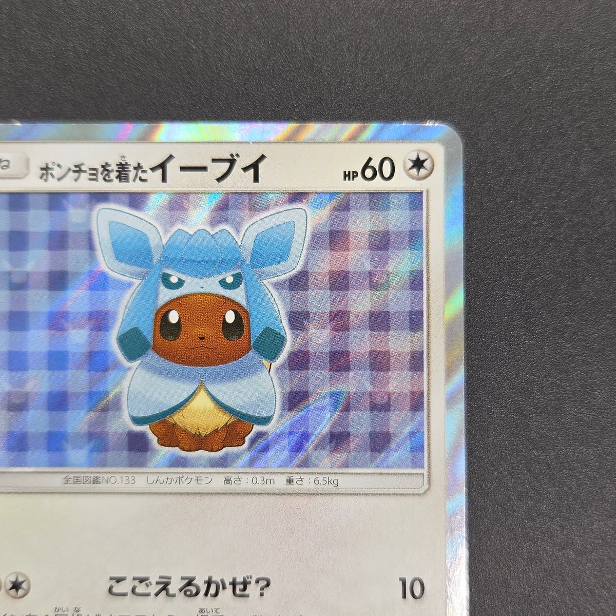 Poncho Wearing Eevee 143/SM-P Eevee Holo Promo Card