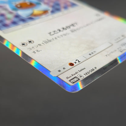Poncho Wearing Eevee 143/SM-P Eevee Holo Promo Card