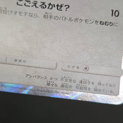 Poncho Wearing Eevee 143/SM-P Eevee Holo Promo Card