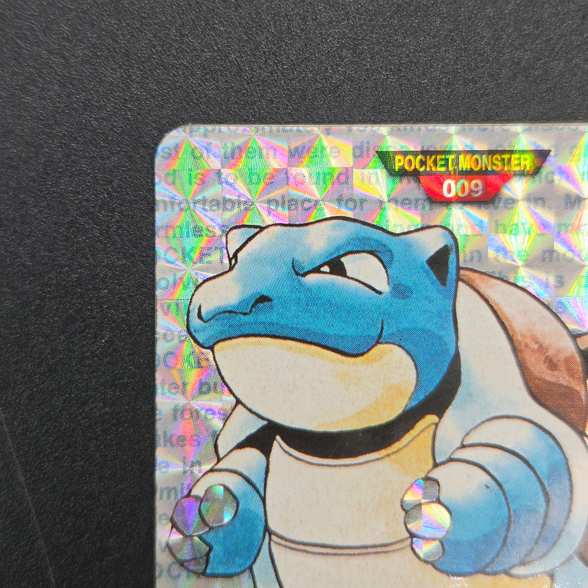 Blastoise File No. 009 Bandai Carddass Red Prism Card