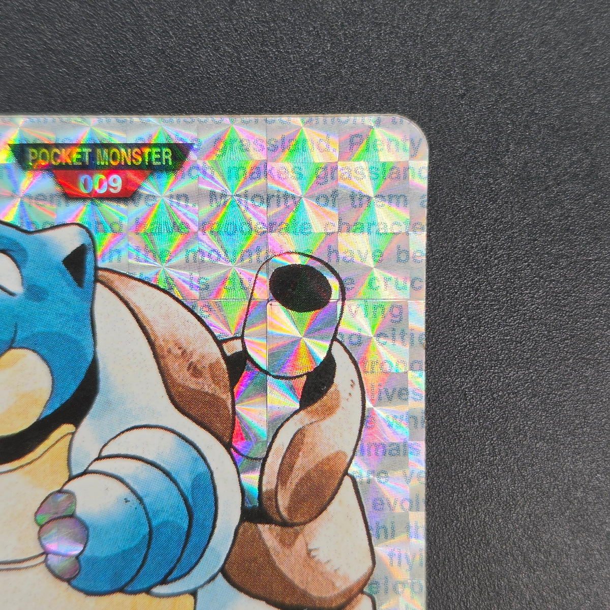 Blastoise File No. 009 Bandai Carddass Red Prism Card