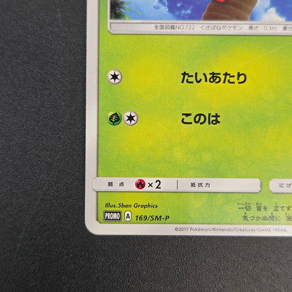 Rowlet 169/SM-P Promo Toys Kingdom promotion Pokemon Card