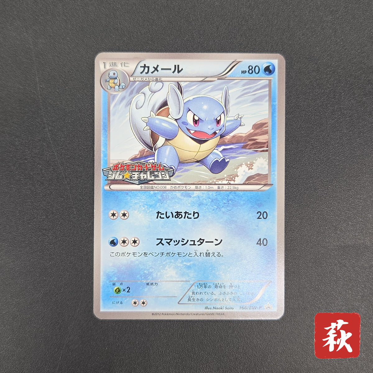 Wartortle 166/BW-P Promos Gym Challenge pack Pokemon Card