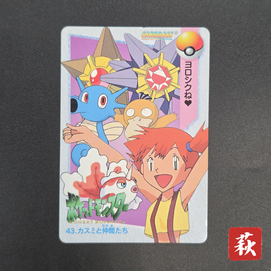 Misty & Friends 43 Bandai Carddass Vending Pokemon Card