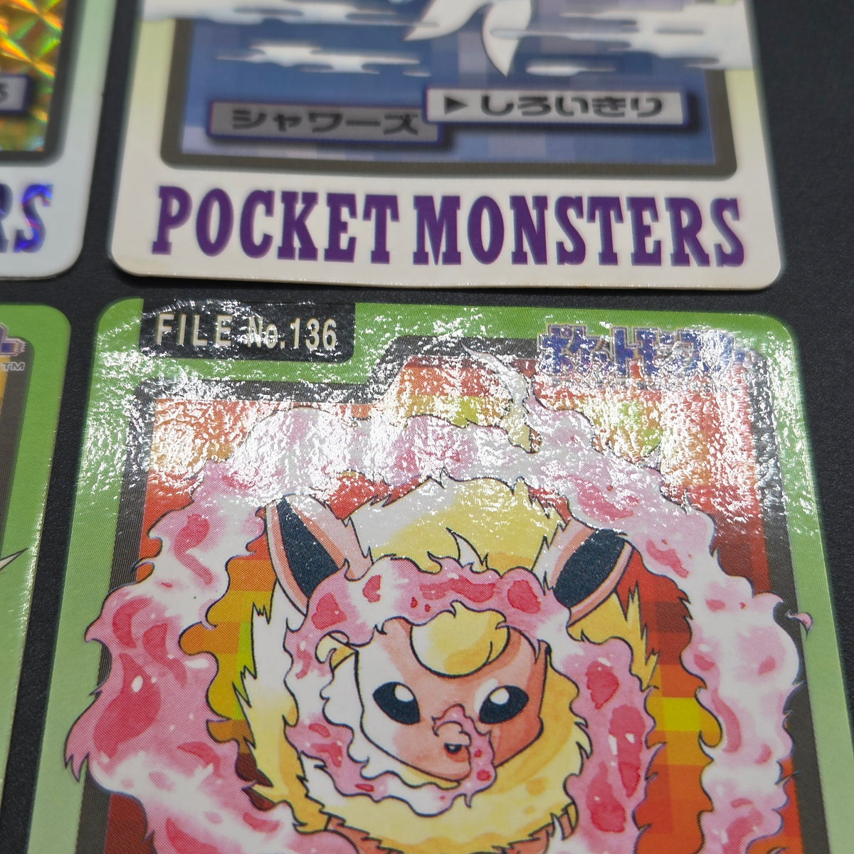 Eevee Carddass Prism Vaporeon Flareon Jolteon 4set Card