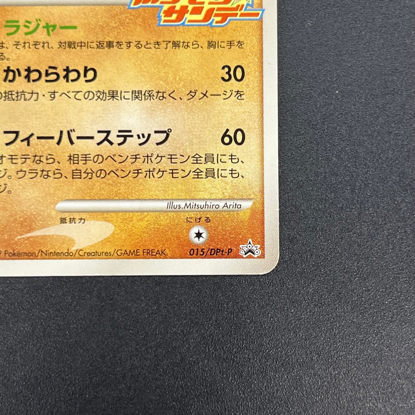 Lucario 015/DPt-P Sunday Campaign Promo Pokémon Card