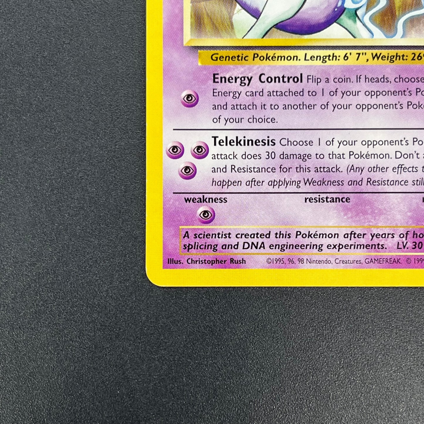 Mewtwo 12 JR Stamp Rally Promo 2000 Pokémon Card