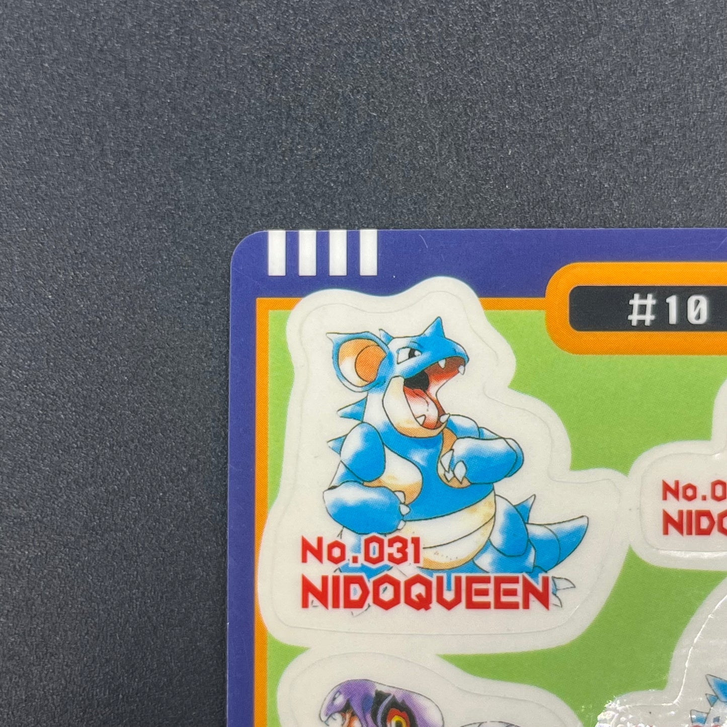 Nidoqueen Sealdass Sticker Card #10 Poison Pokemon Card