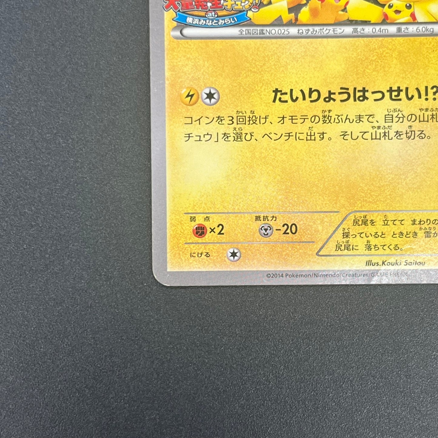 Pikachu Outbreak 070/XY-P XY Promo Japanese Pokemon Card