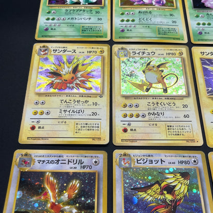Raichu Nidoking etc 13set Holo Old Back Pokémon Card