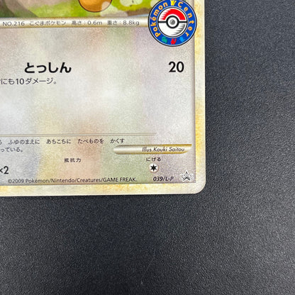 Teddiursa 039/L-P Pokemon Center Promo Pokemon Card