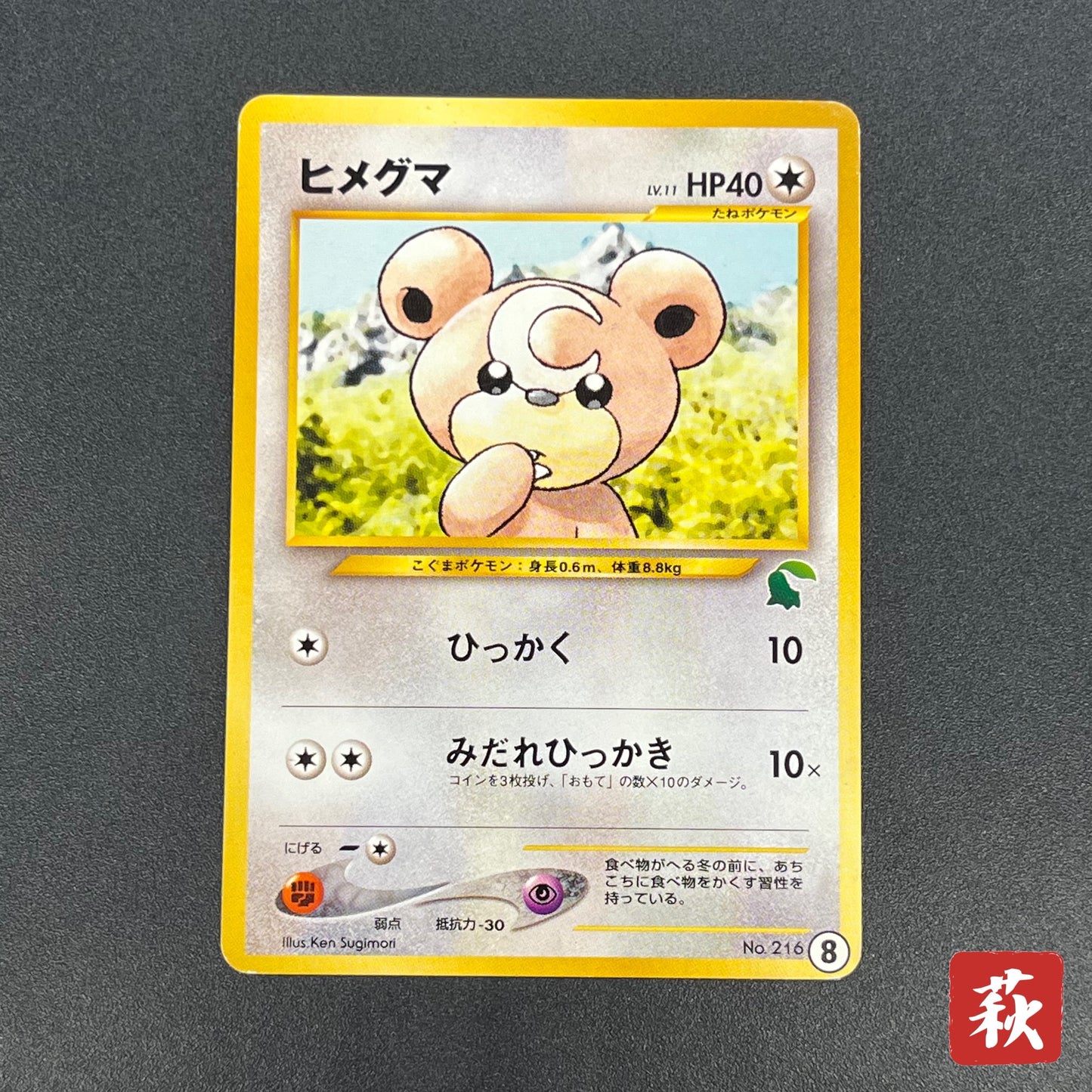 Teddiursa No. 216 Intro Pack Chikorita Deck Pokémon Card