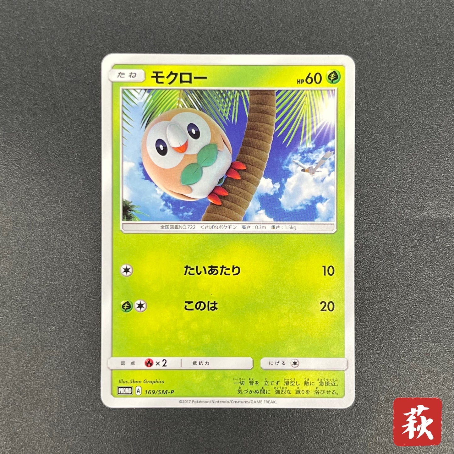 Rowlet 169/SM-P Promo Toys Kingdom promotion Pokemon Card