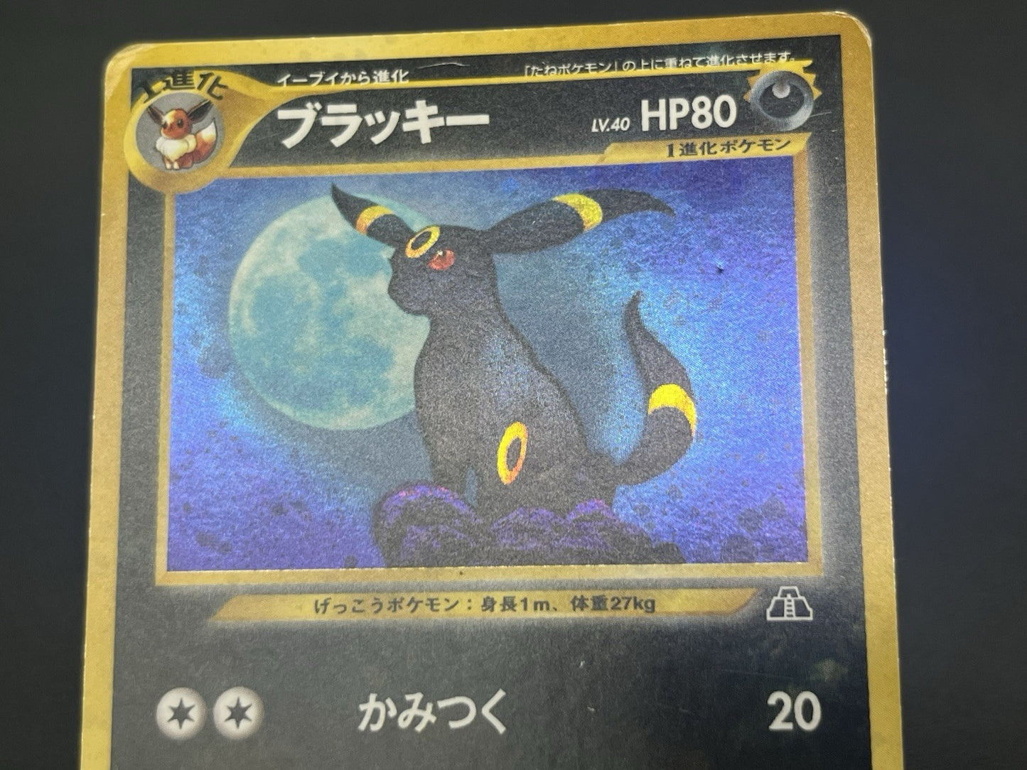 [No Import Duty (US)]  Umbreon Holo No.197 Neo 2 Discovery old back Pokemon Card