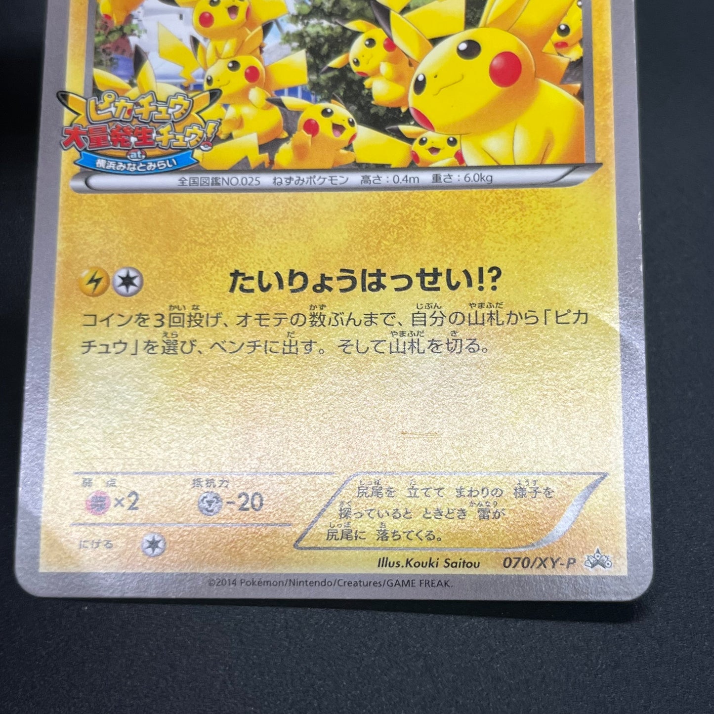 Pikachu Outbreak! 070/XY-P XY Promo Japanese Pokemon Card
