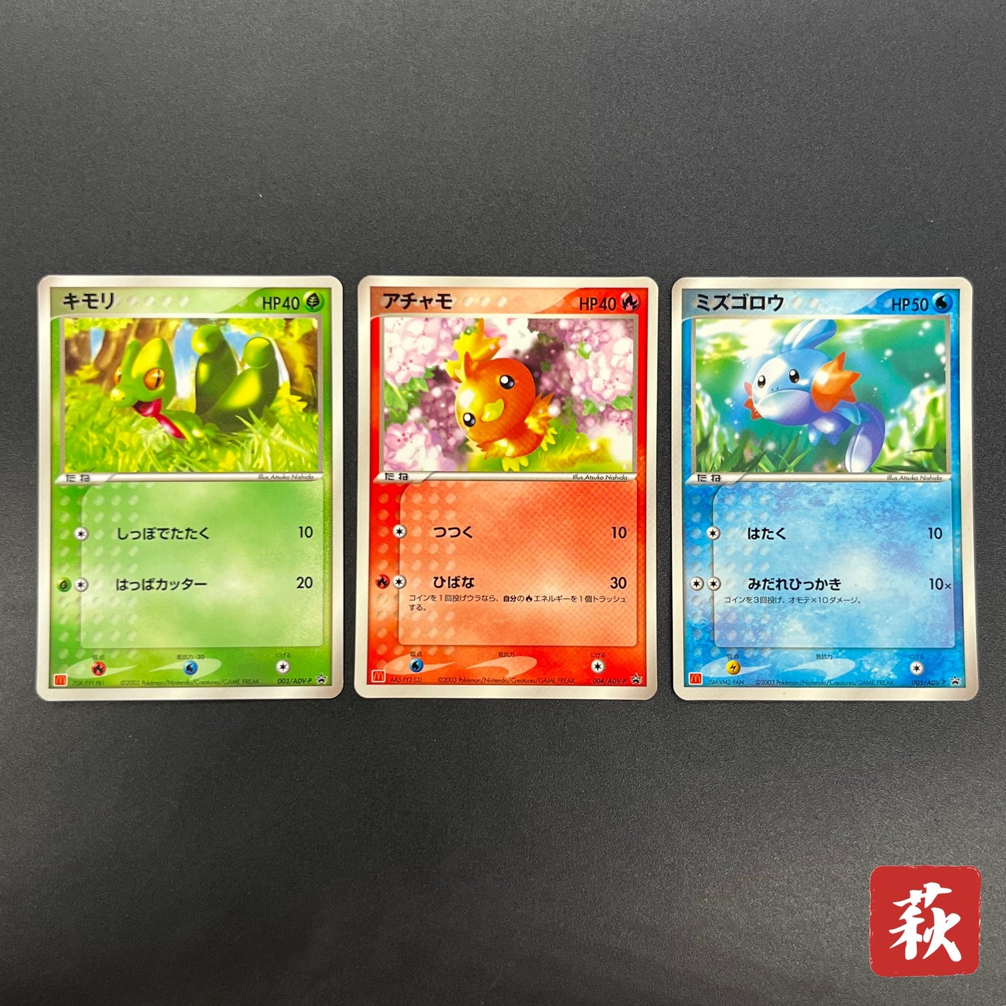 Treecko Torchic Mudkip 005/ADV-P McDonald's Pokémon Card