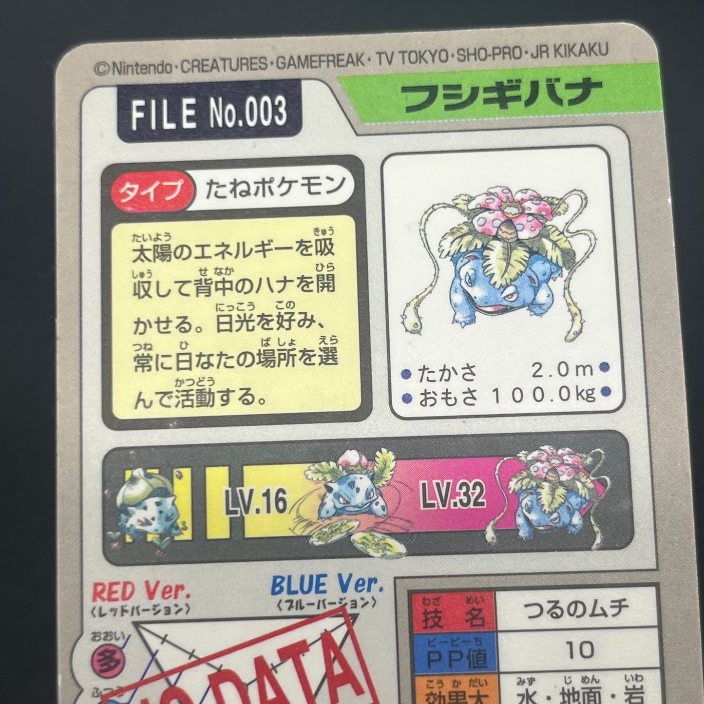 Blastoise Venusaur Bandai Carddass Holo Pokémon Card