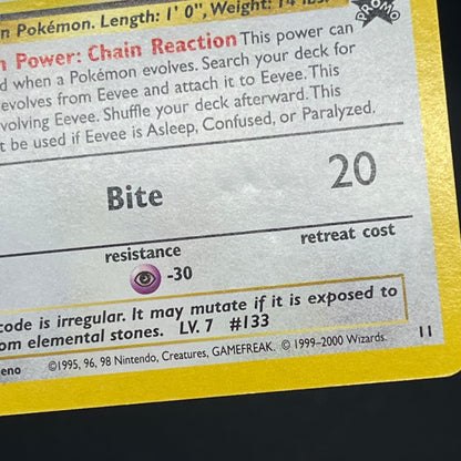 Eevee 11 JR Stamp Rally Promo 2000 Pokémon Card