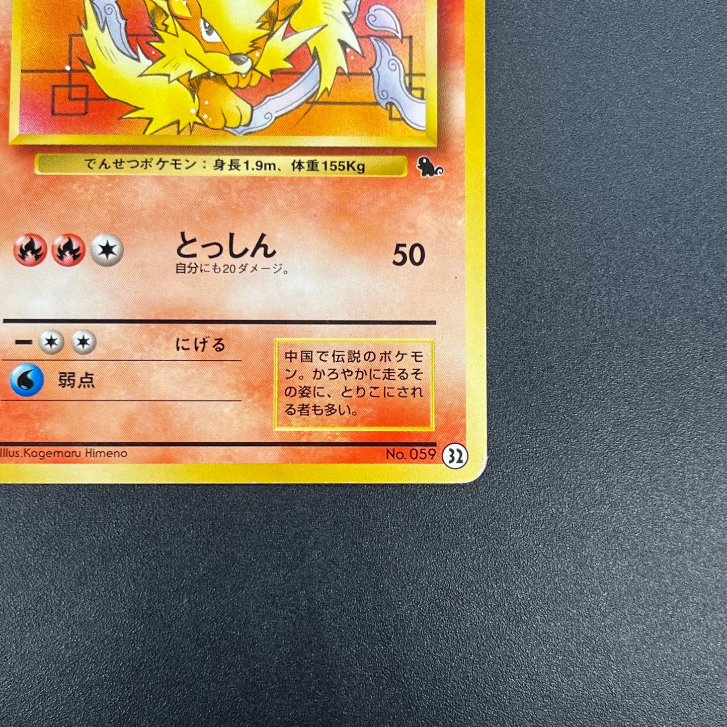 Arcanine No. 059 Intro Pack Squirtle Japanese Pokémon Card