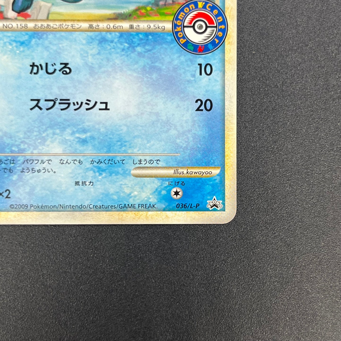 Totodile 036/L-P Promo Pokemon Center Stamp Japanese Card