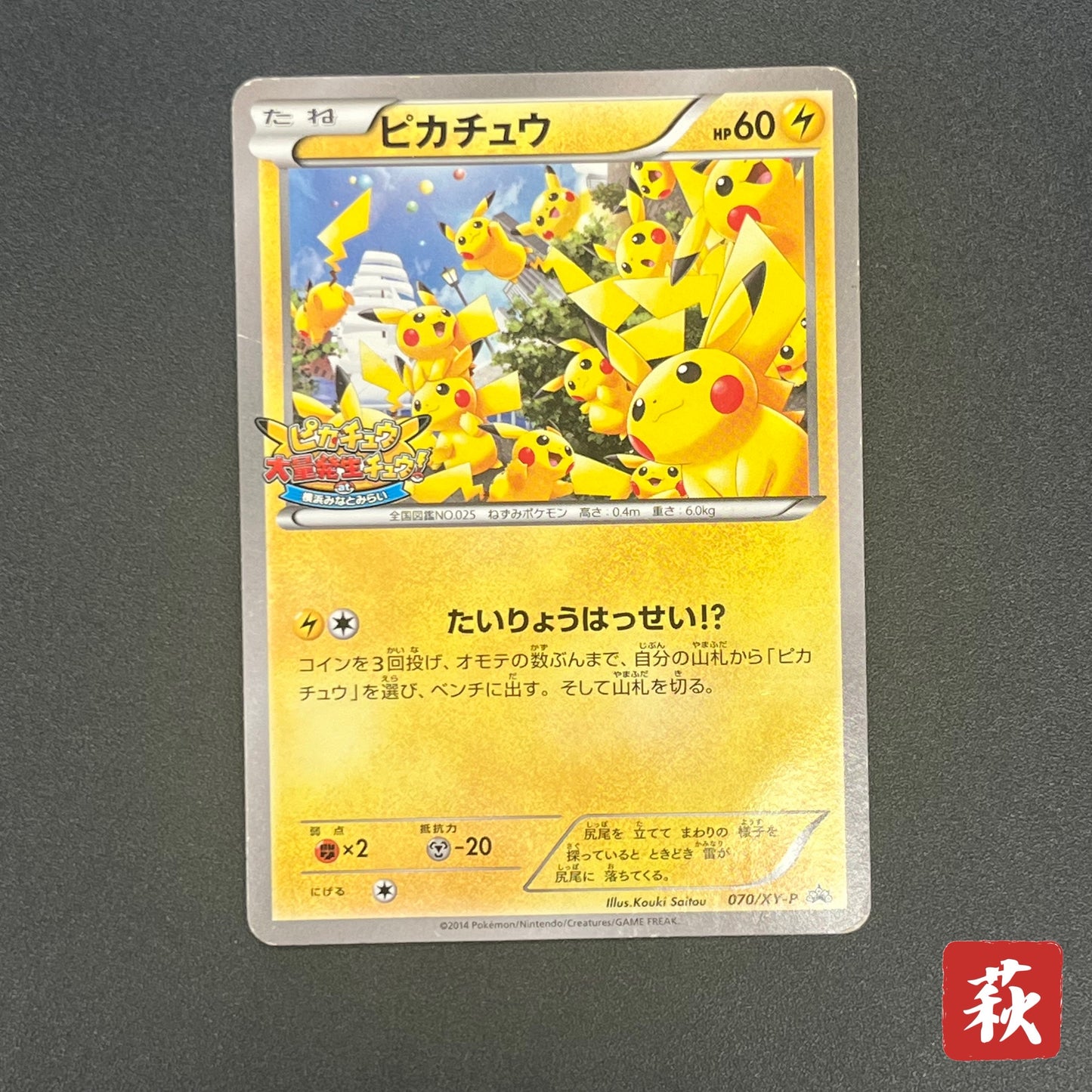 Pikachu Outbreak 070/XY-P XY Promo Japanese Pokemon Card