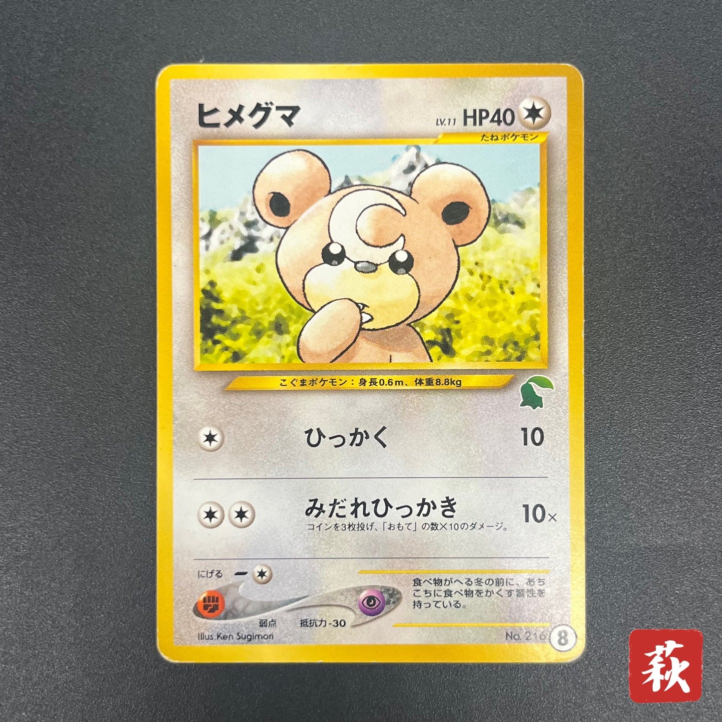 Teddiursa No. 216 Intro Pack Chikorita Deck Pokémon Card