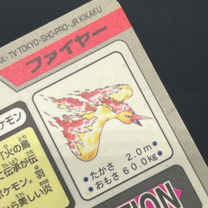 Articuno Zapdos Moltres Carddass Japanese Pokémon card