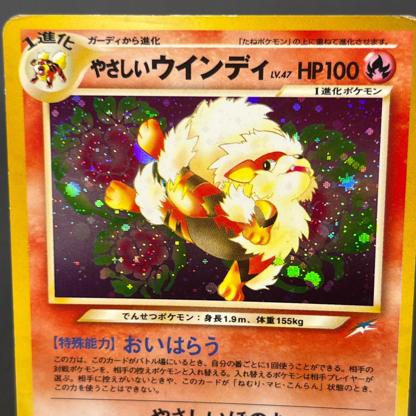 Light Arcanine No. 059 Neo Destiny 2001 Holo Pokemon Card