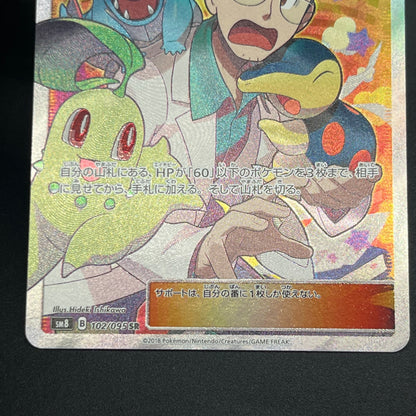 Professor Elm's Lecture 102/095 Lost Thunder Pokémon Card