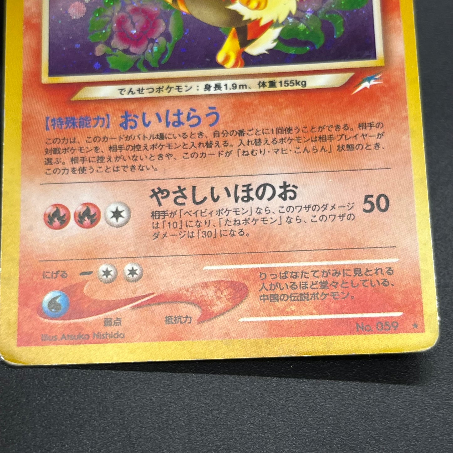 Light Arcanine No. 059 Neo Destiny 2001 Holo Pokemon Card