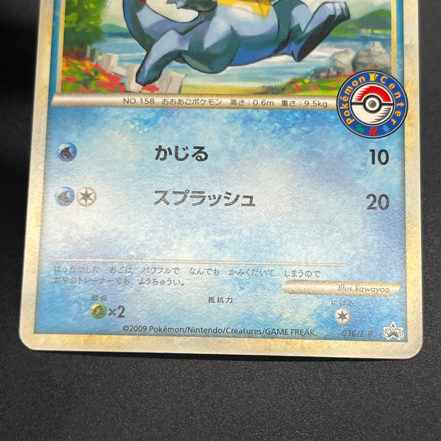 Totodile 036/L-P Promo Pokemon Center Stamp Japanese Card