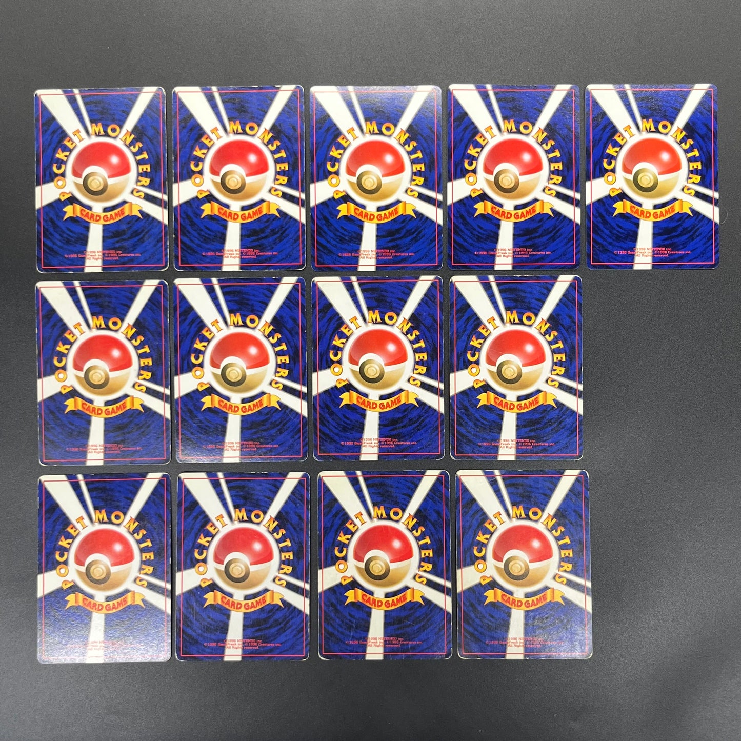 Raichu Nidoking etc 13set Holo Old Back Pokémon Card