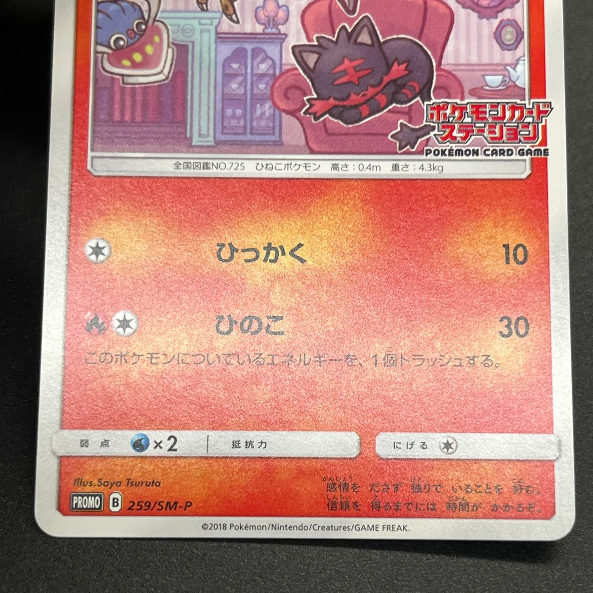Litten 259/SM-P Promo Station event prize Pokemon Card
