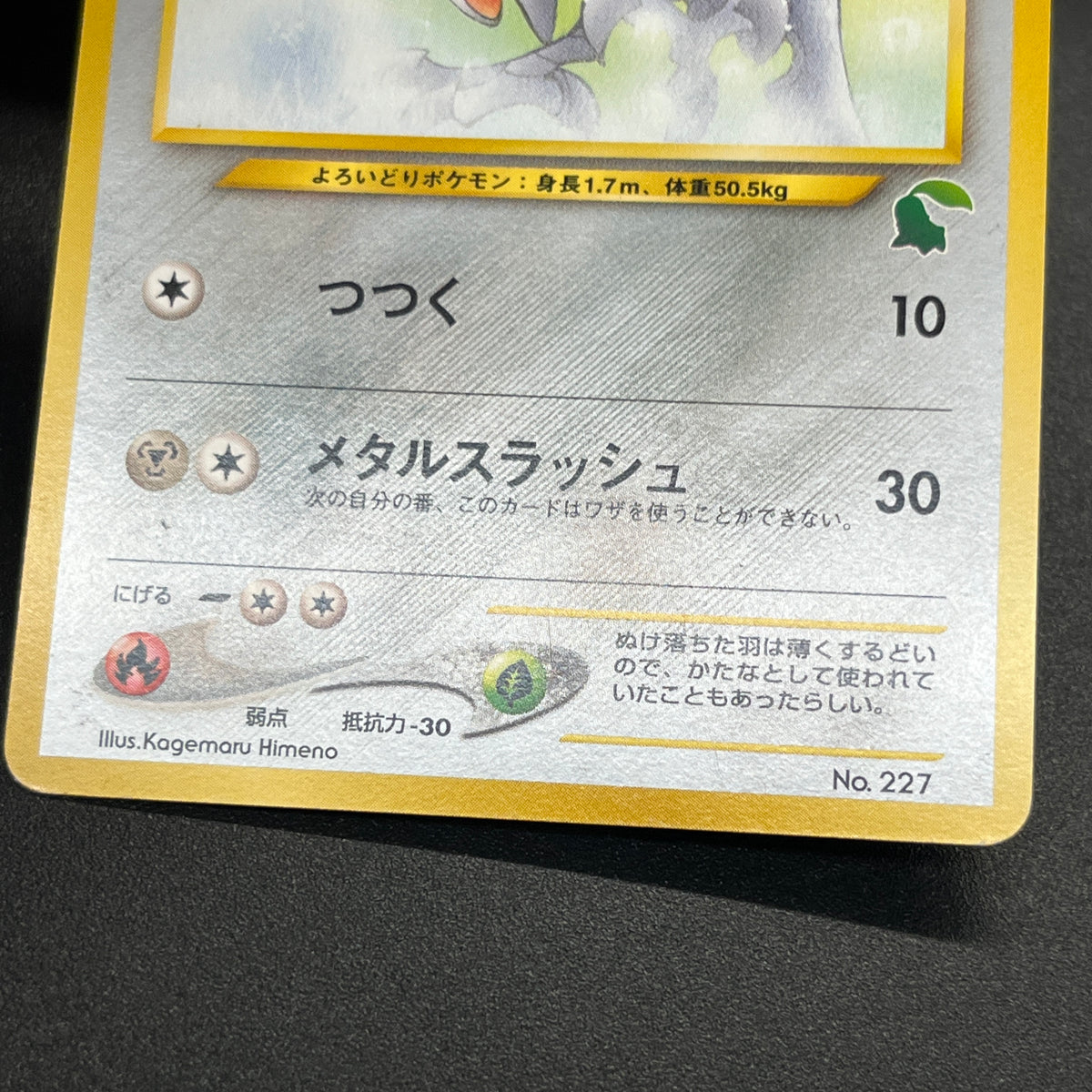 Skarmory 227 Neo Intro Pack Chikorita Deck Pokémon Card