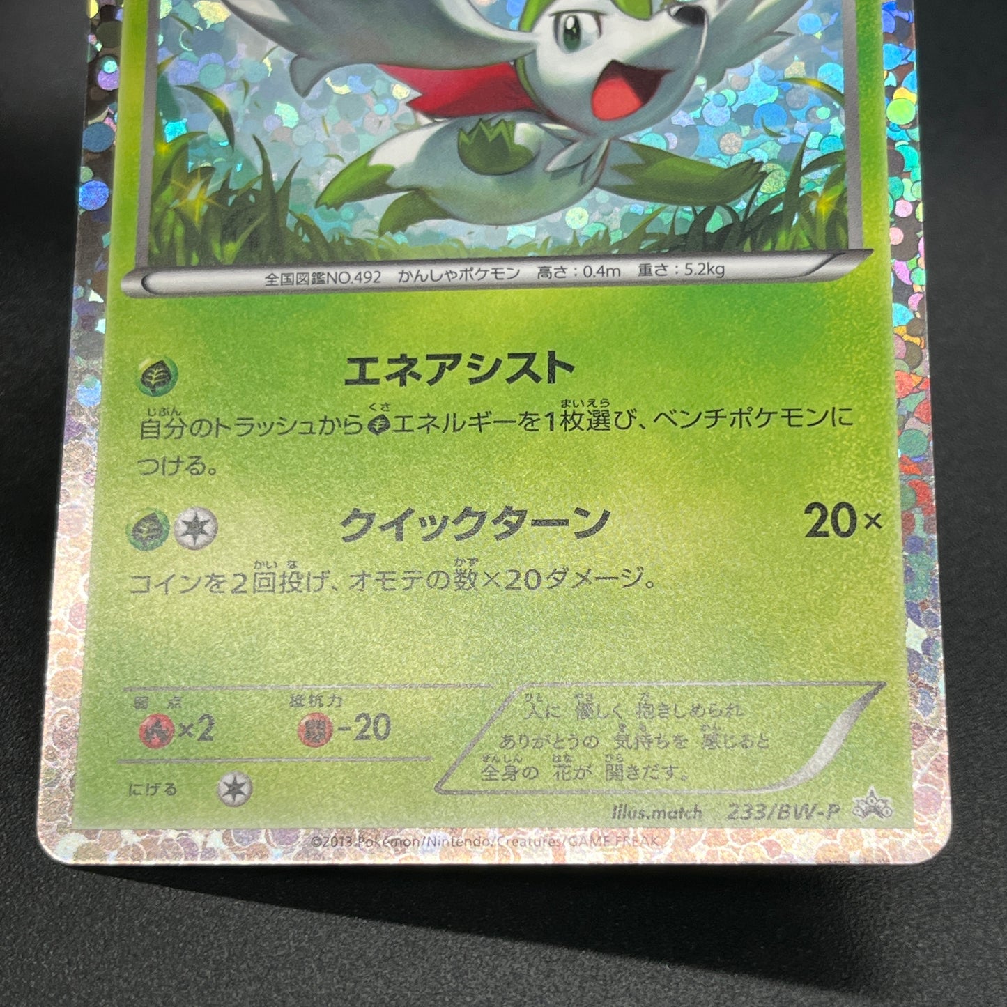 Shaymin 233/BW-P Mewtwo vs Genesect Promo Pokemon Card