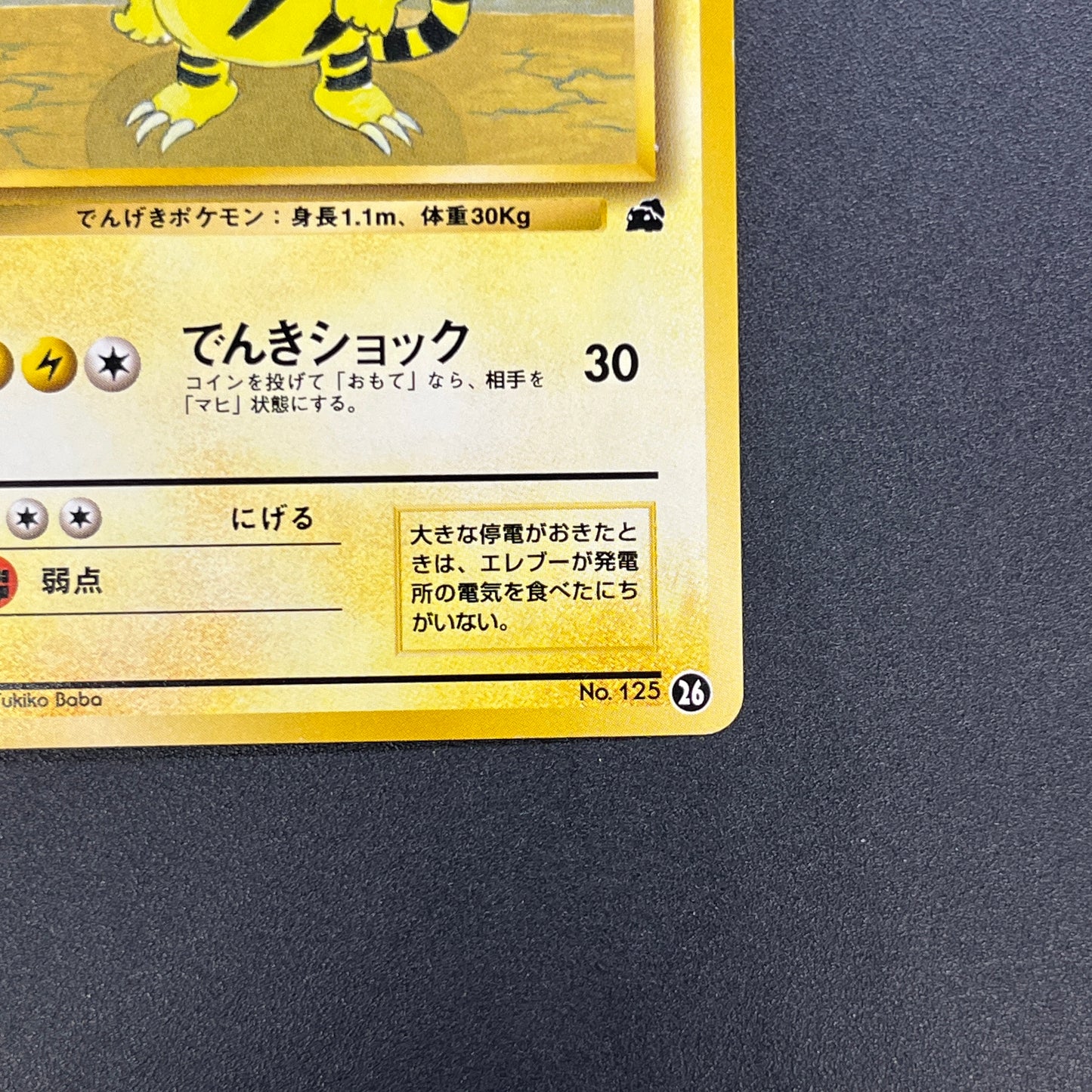 Electabuzz Intro Pack No.125 Bulbasaur Deck Pokémon Card