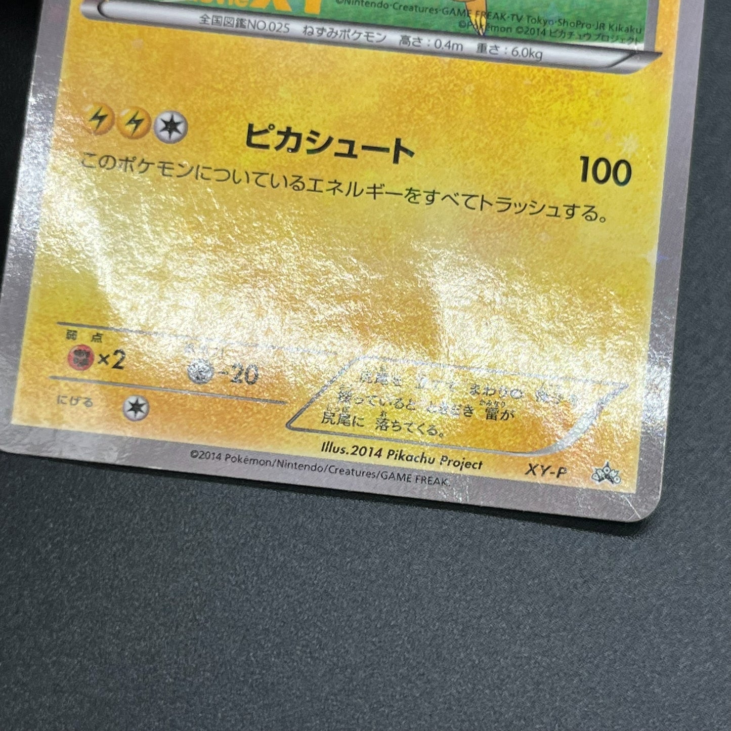 Pitch's Pikachu XY-P J-League Soccer 1st Print Card