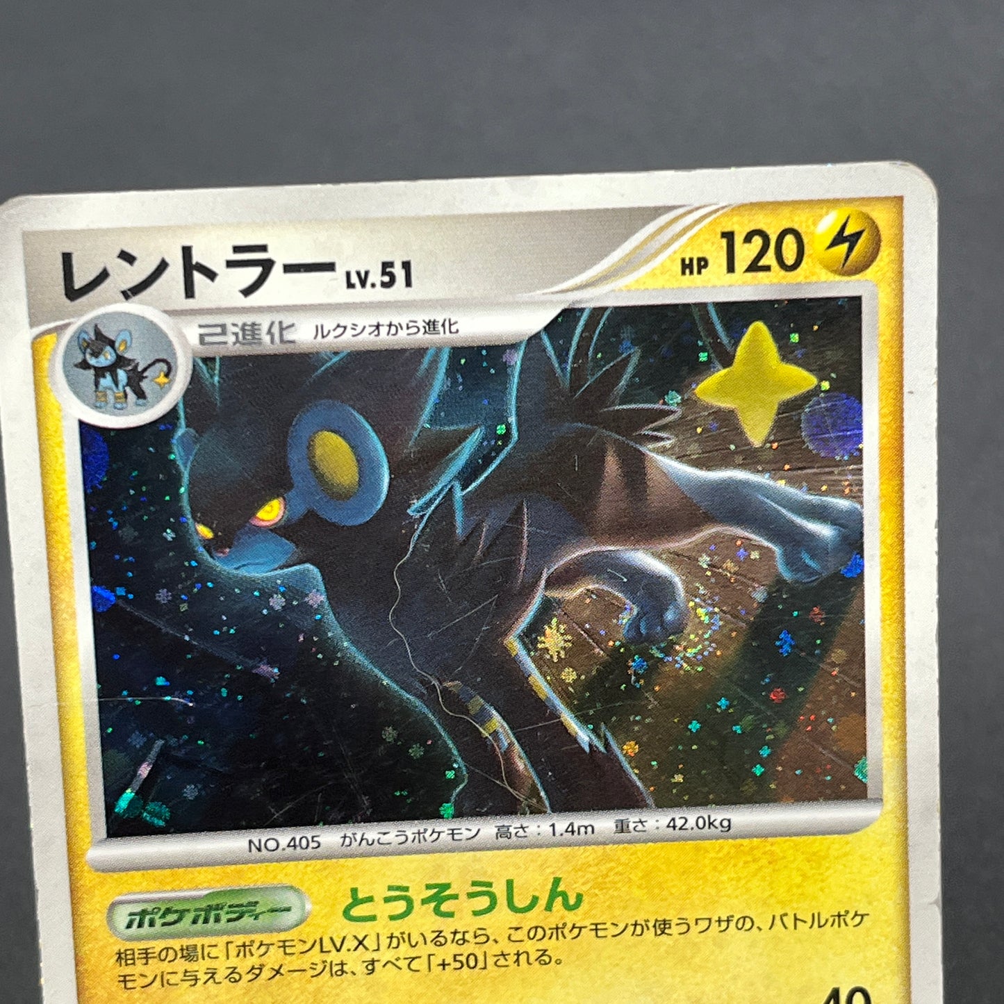 Luxray DP5 Holo Temple of Anger Japanese Pokemon Card