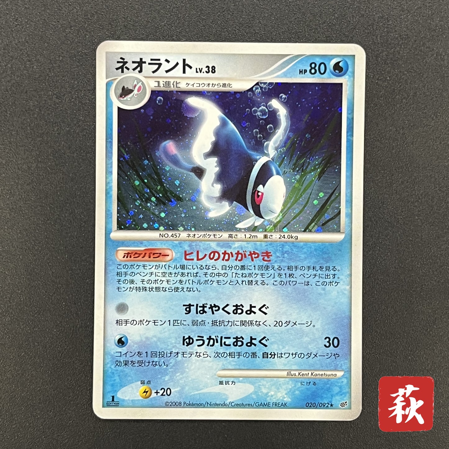 Lumineon 020/092 Stormfront Holo Pokemon Card