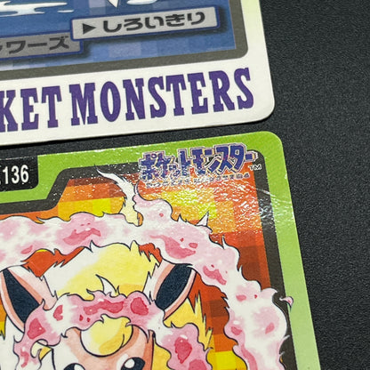 Eevee Carddass Prism Vaporeon Flareon Jolteon 4set Card