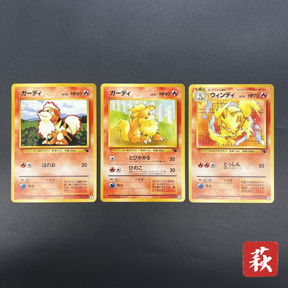 Growlithe Arcanine Intro Pack 3set Squirtle Deck Card