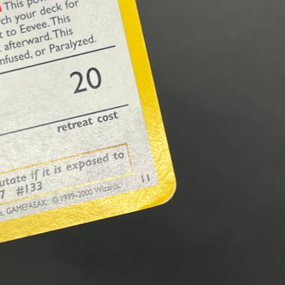Eevee 11 Mewtwo 12 JR Stamp Rally Promo 2000 Pokemon Card