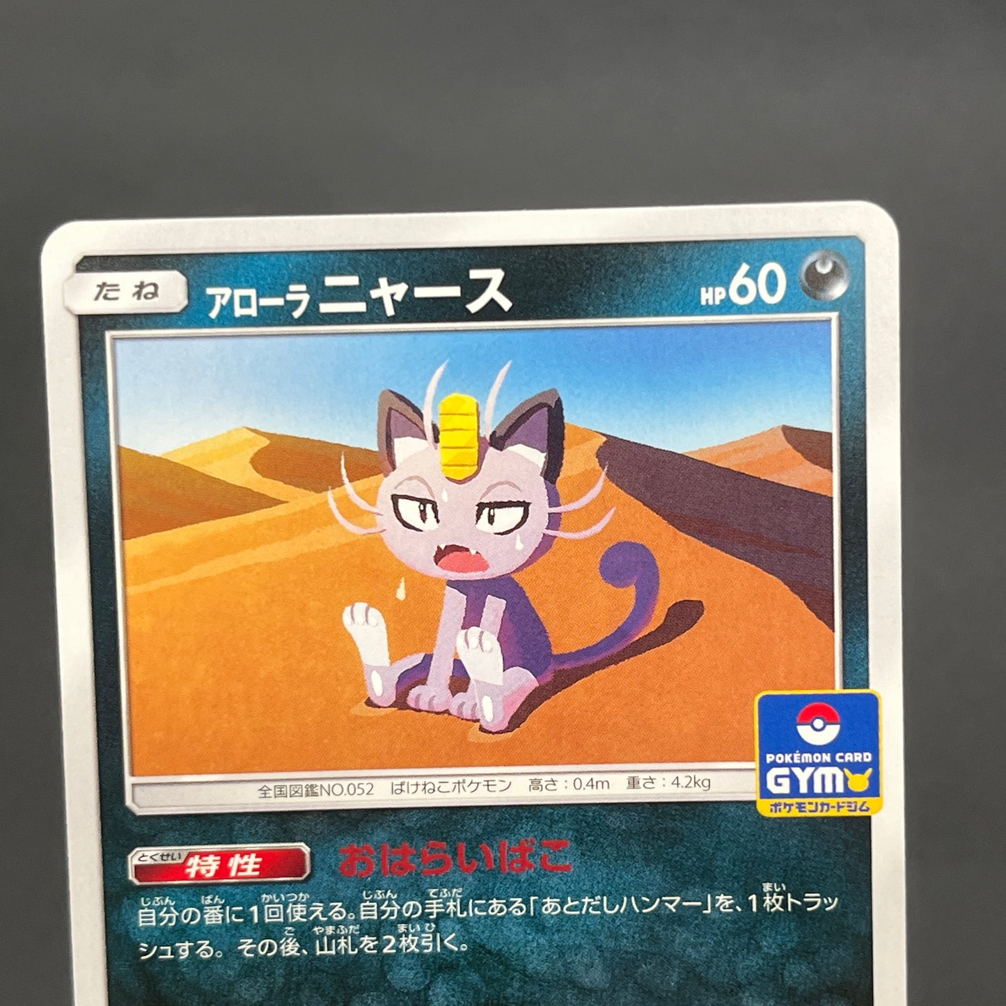 Alolan Meowth 255/SM-P Promo Gym Japanese Pokemon Card